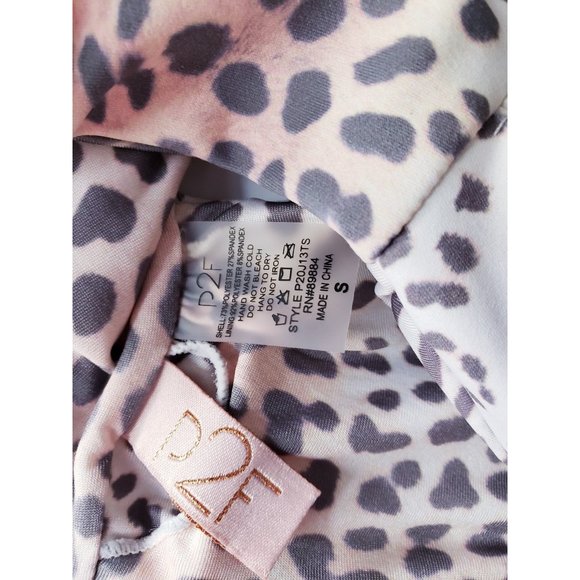 Leopard Print Women's Swim Top - Picture 3 of 3